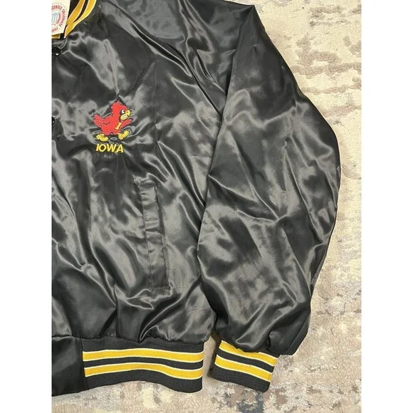 Vintage 70-80s ISU Iowa State Cyclones Locker Line Satin Jacket Size XL NWT Rare - Picture 9 of 14